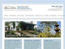 Tablet Screenshot of grandviewfoundation.com